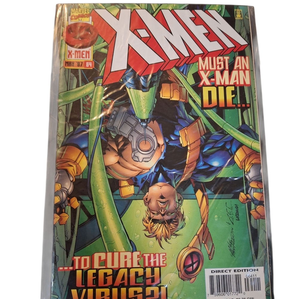 Marvel X-Men Comic with Red and Green Cover